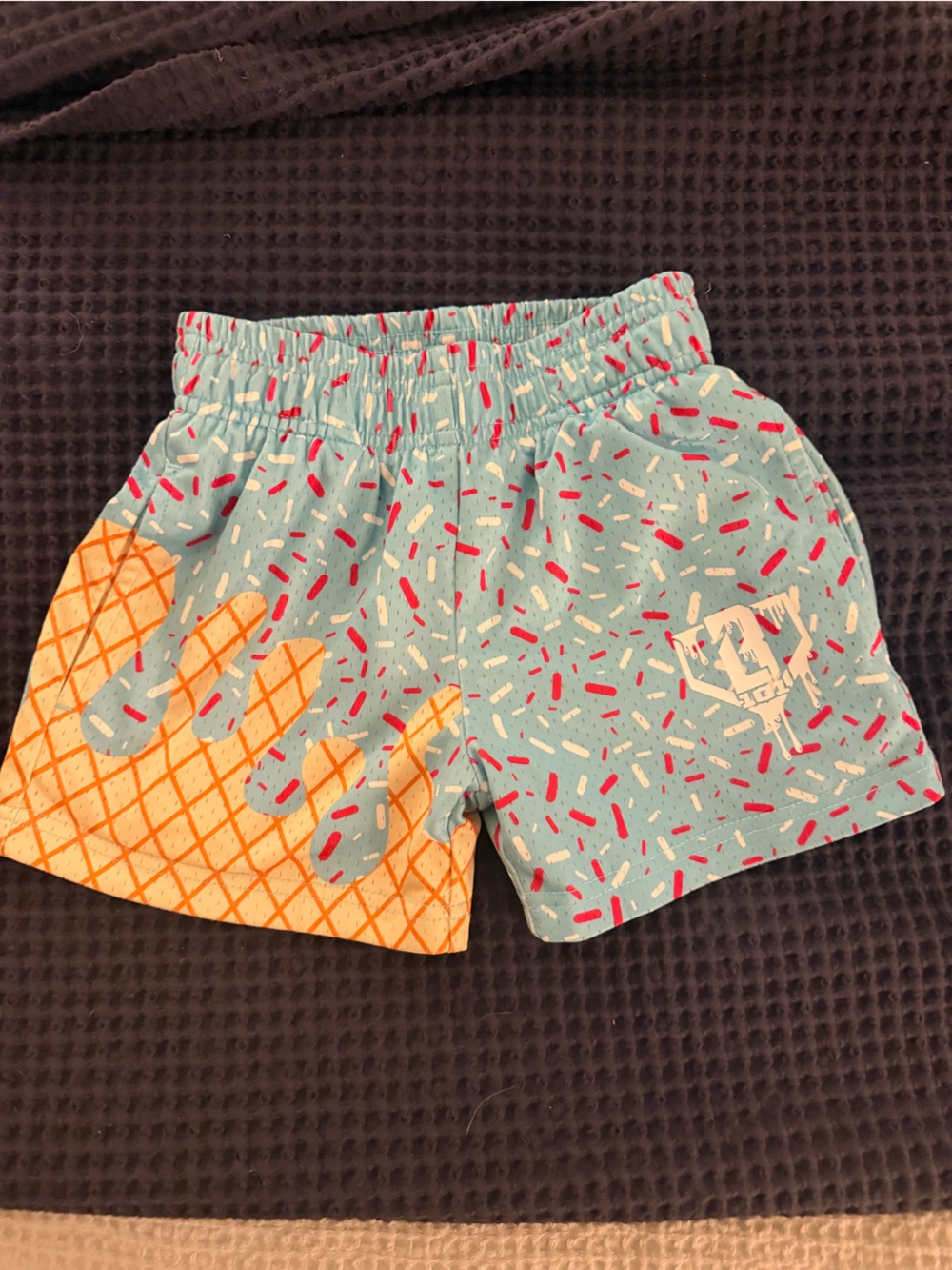 Baseball Lifestyle 101 Kids Ice Cream Shorts in cotton candy